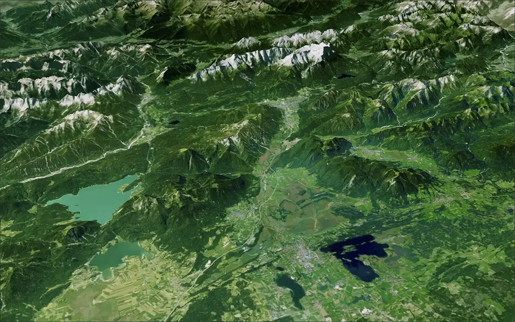 Region Satellitenansicht